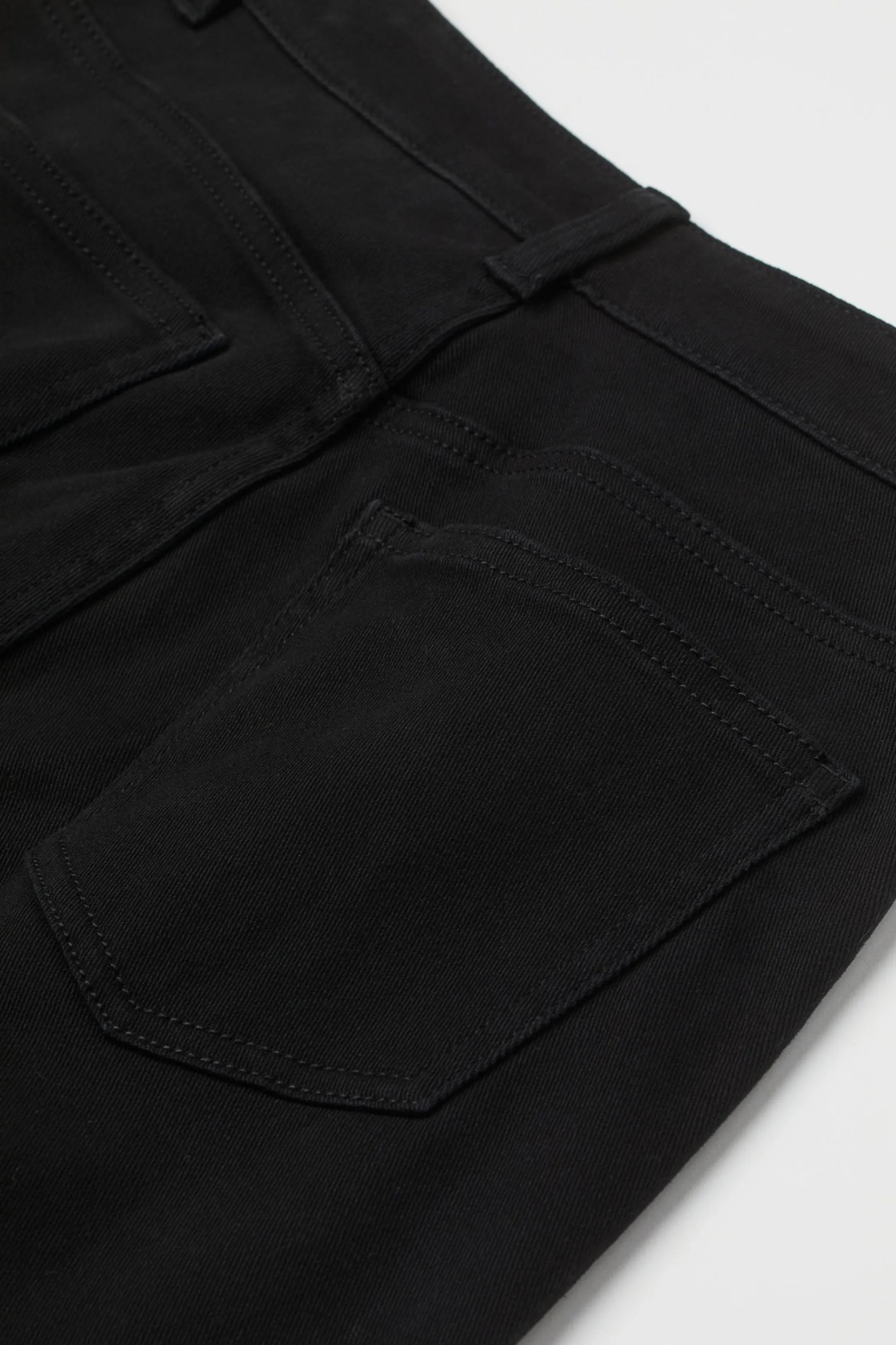 Dr Denim Pure Black Wide-Leg Jeans