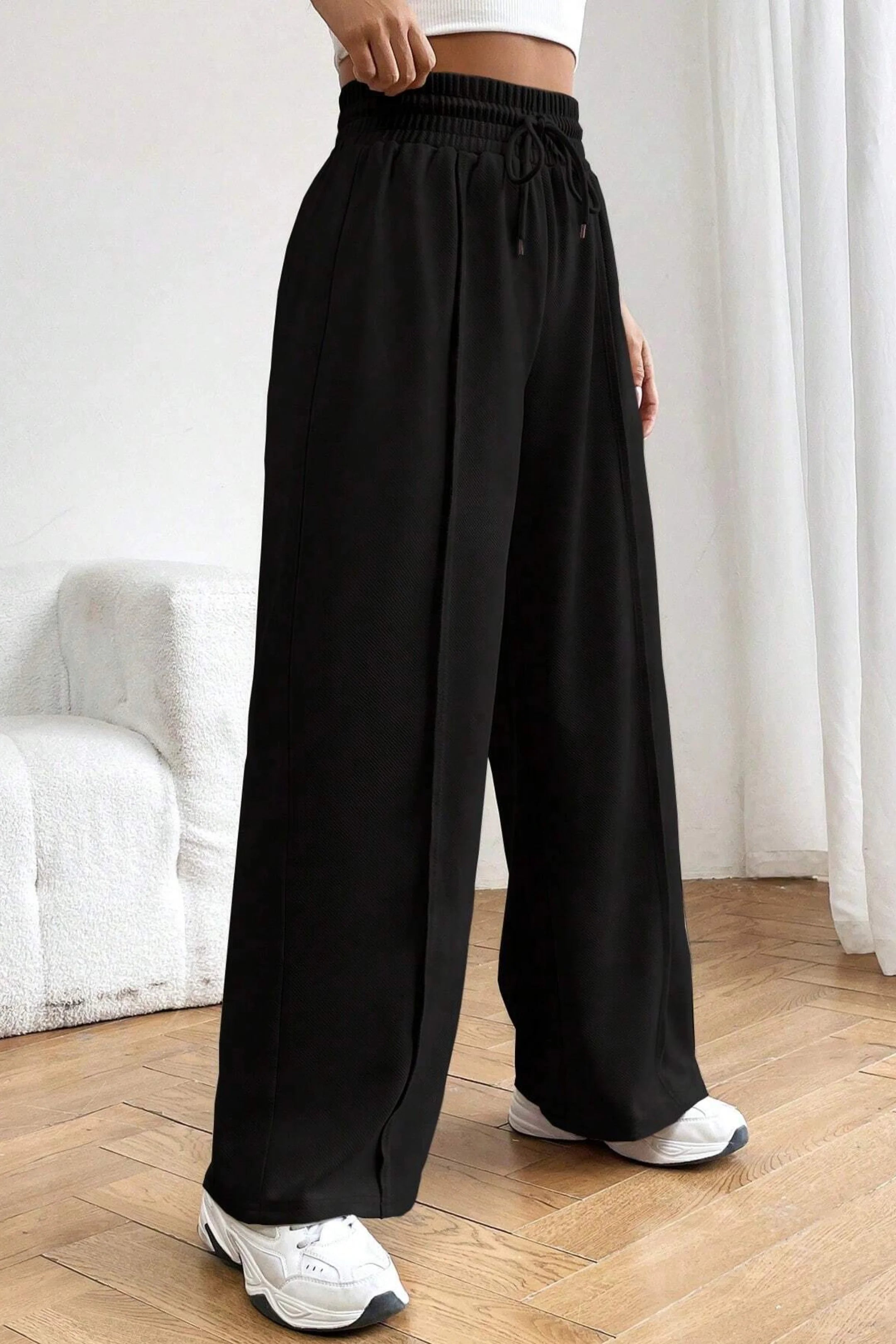 Wide Leg High-Waist Sweatpant