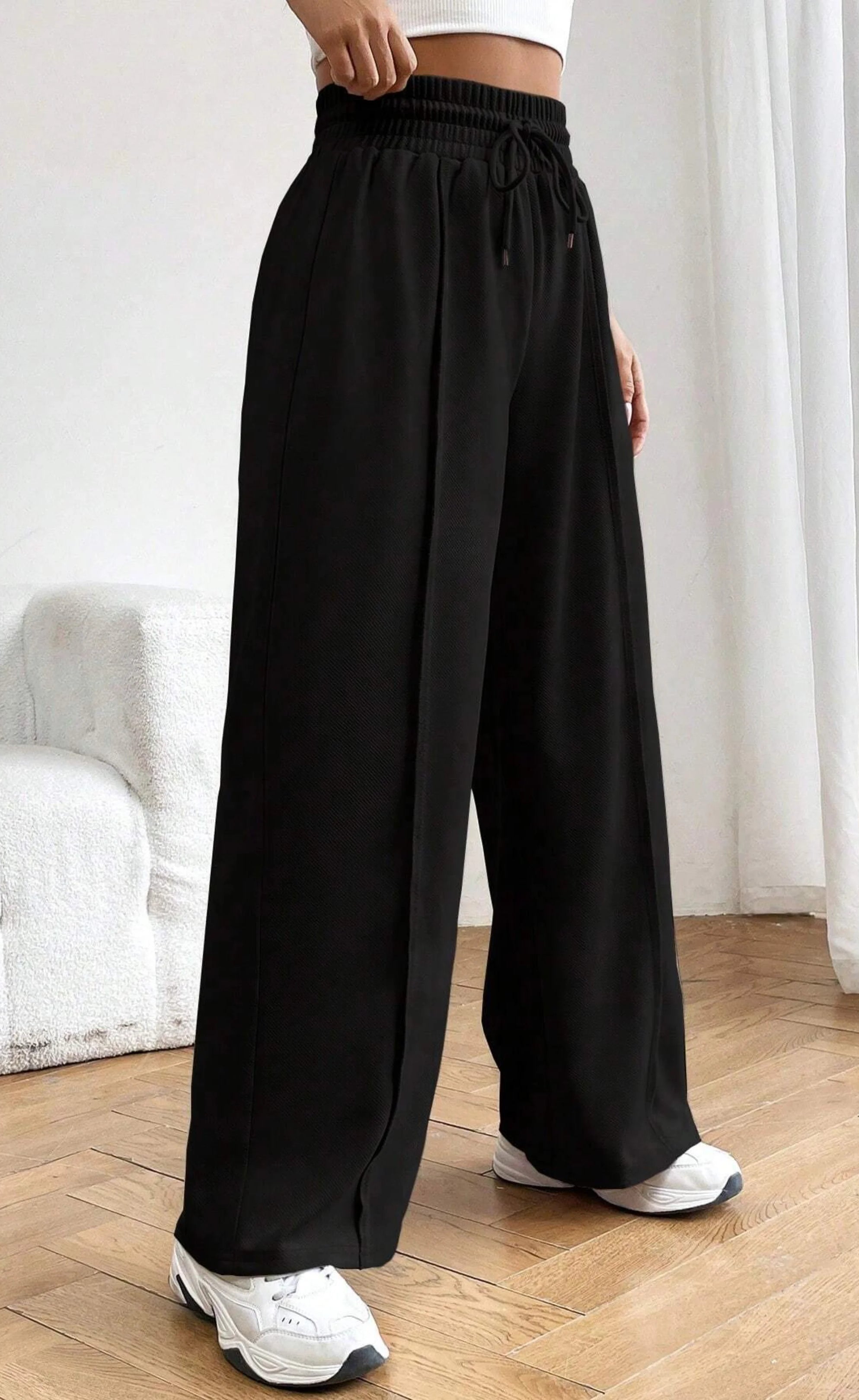 Wide Leg High-Waist Sweatpant