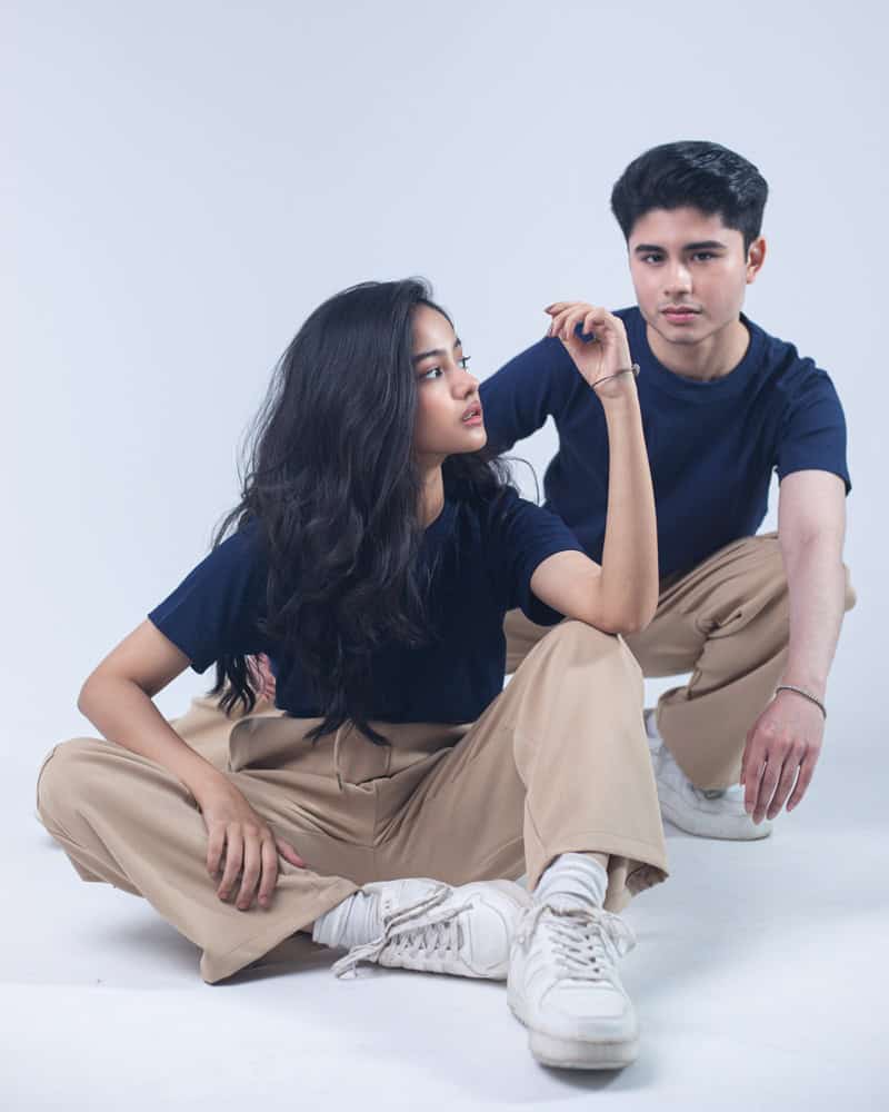 Unisex Cargo Jogger Pants - Beige