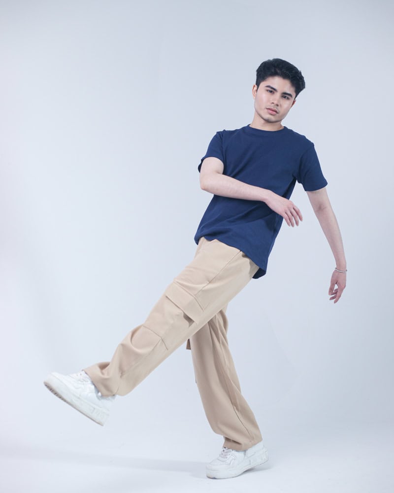 Unisex Cargo Jogger Pants - Beige