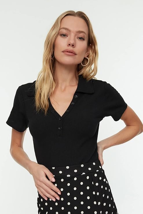 D600 Essential Summer Polo – Classic Black