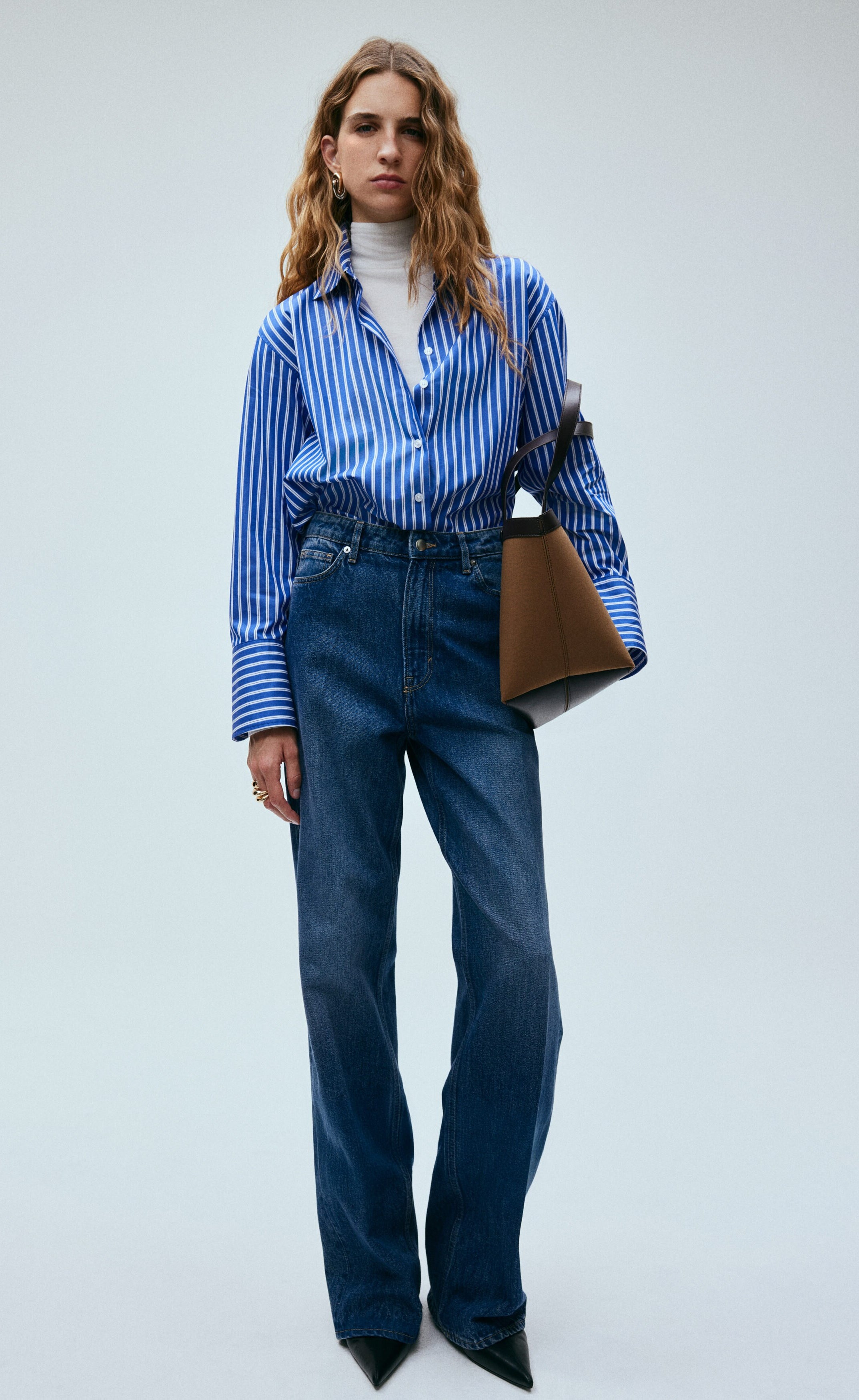 D600 Oversized Stripe Shirt