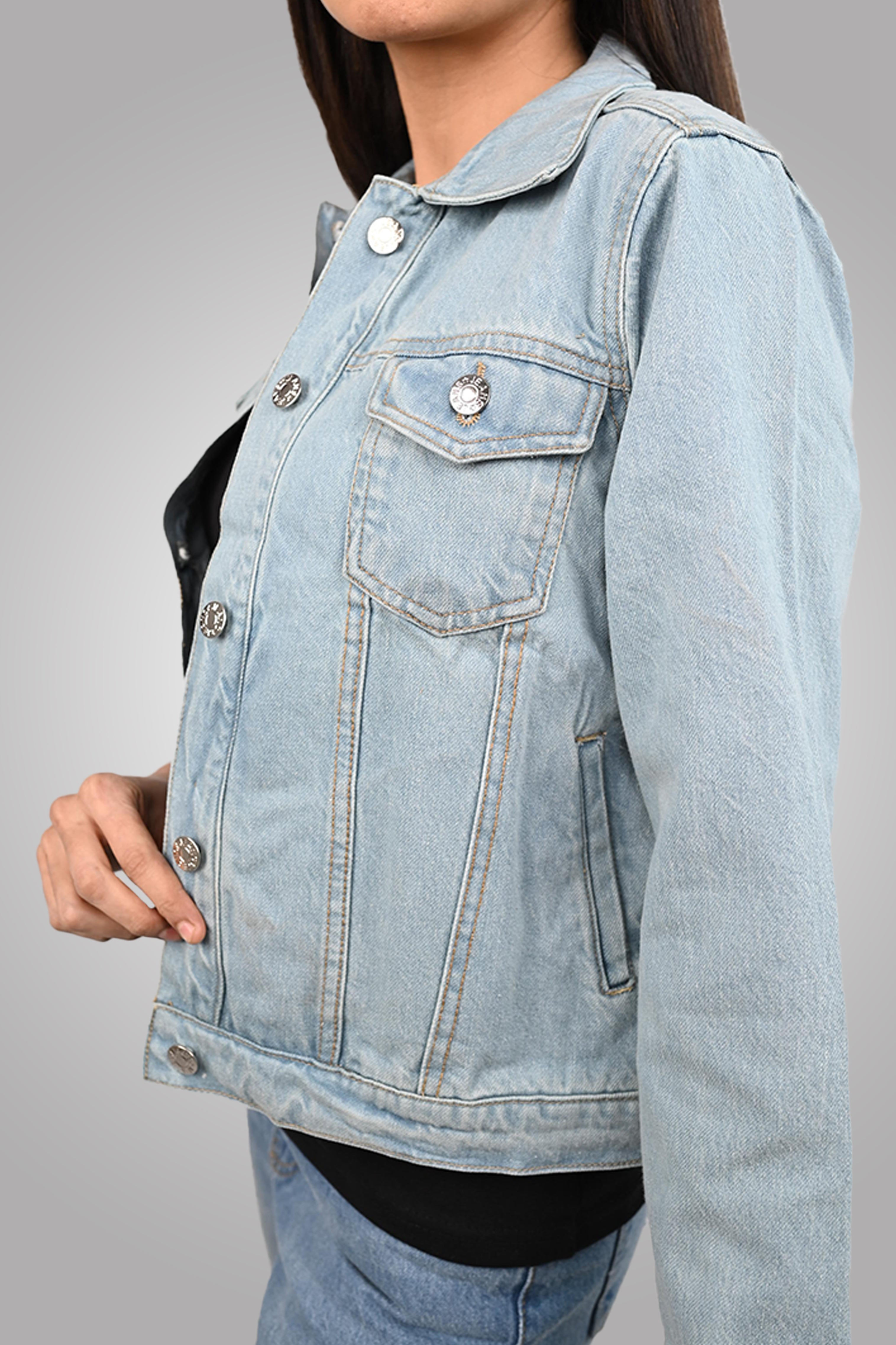 D600 Classic Women's Denim Jacket | Light Blue
