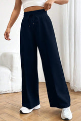 Wide Leg High-Waist Sweatpant