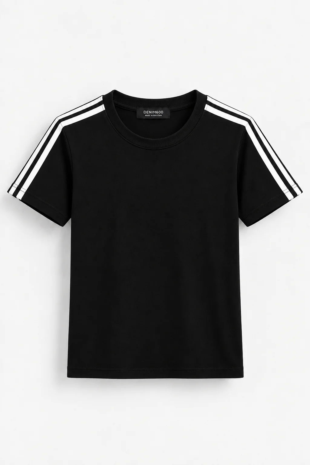 Essential Stripe Tee | Black