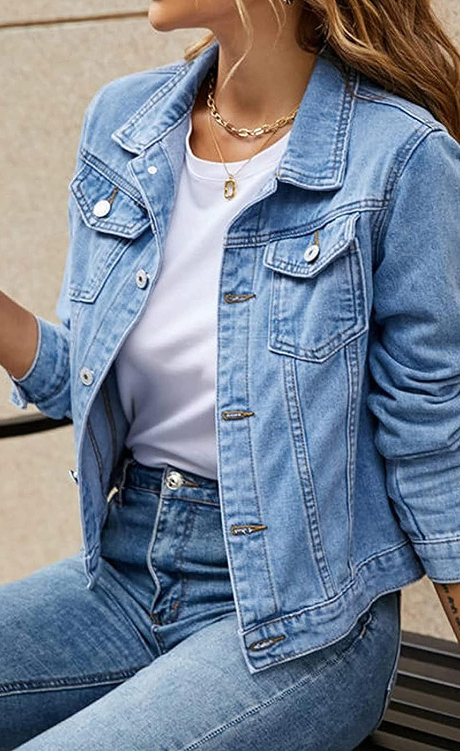 HM BLUE DENIM JACKET