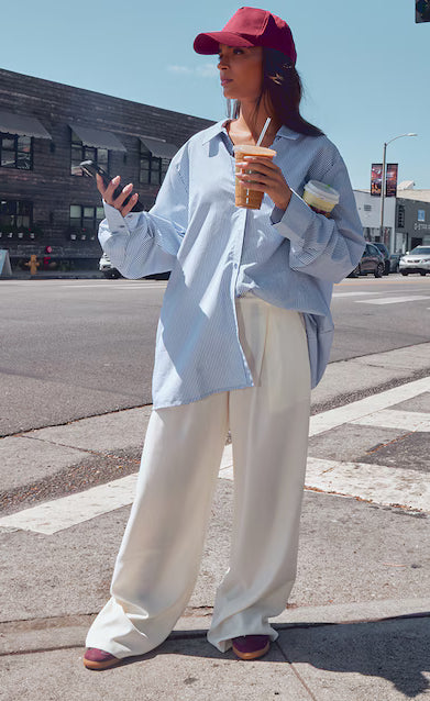 D600 Oversized Stripe Shirt