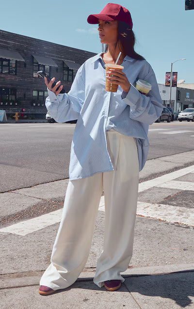 D600 Oversized Stripe Shirt