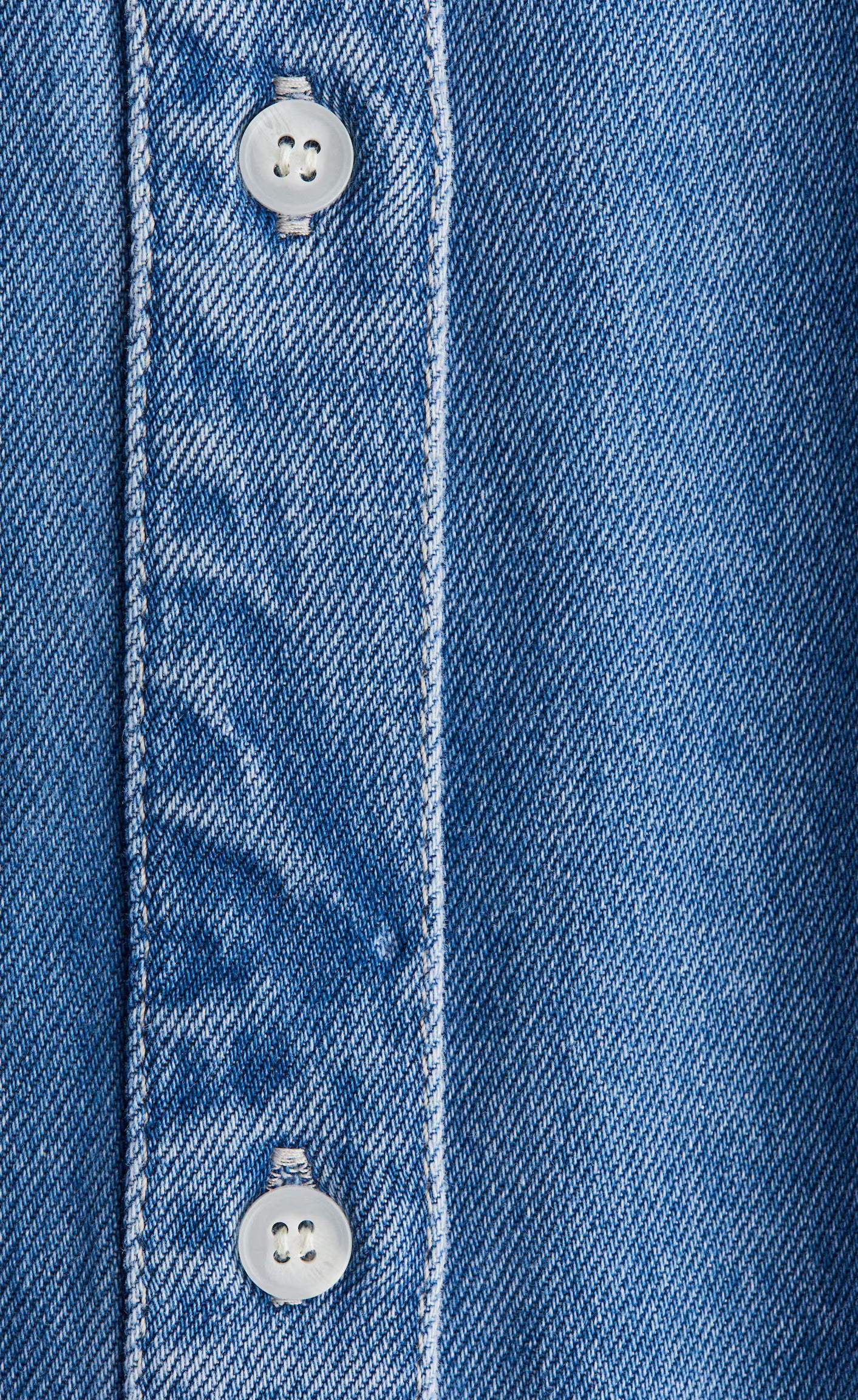 D600 Oversized Essentials Denim Shirt – Denim Blue