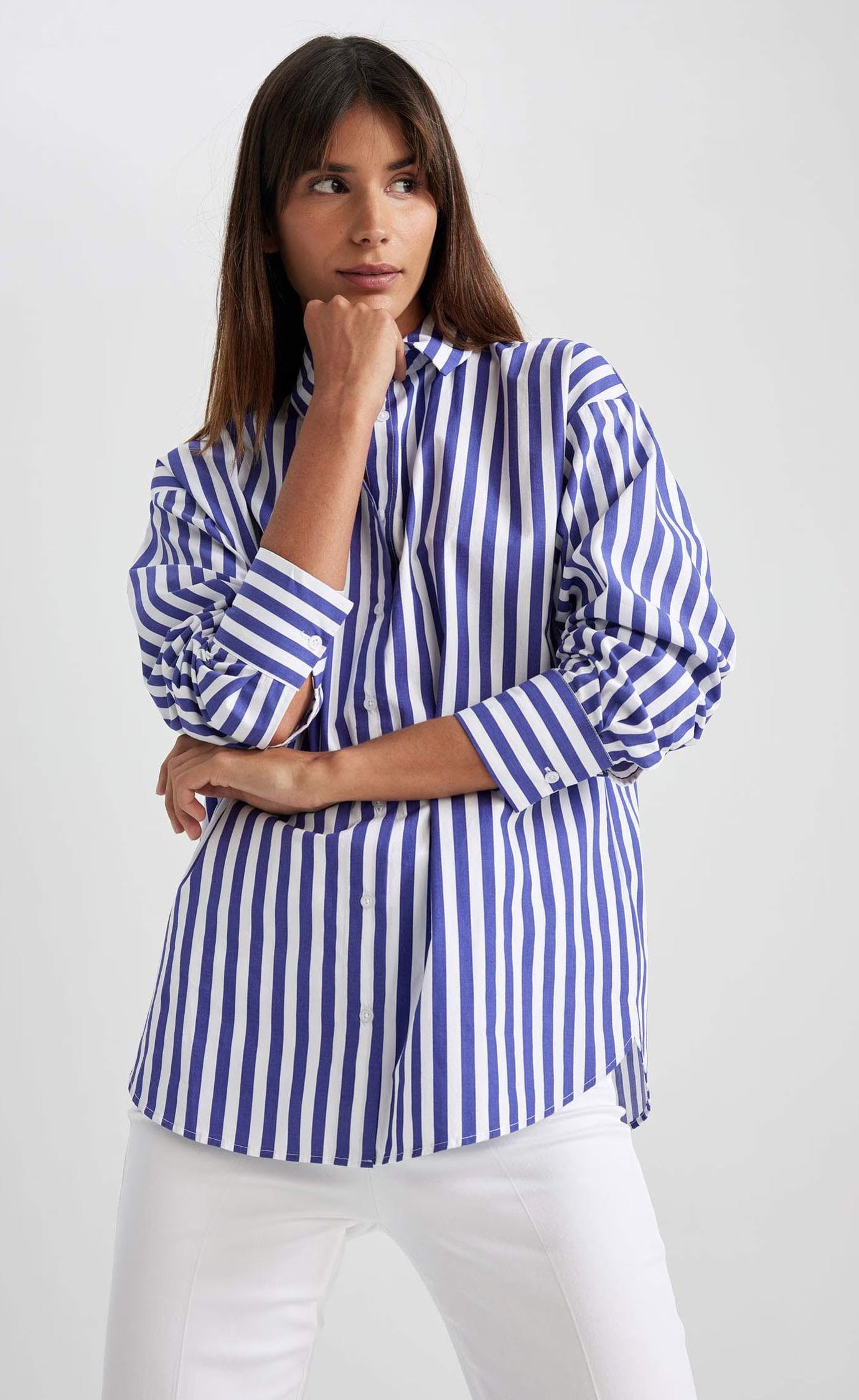 D600 Oversized Stripe Shirt