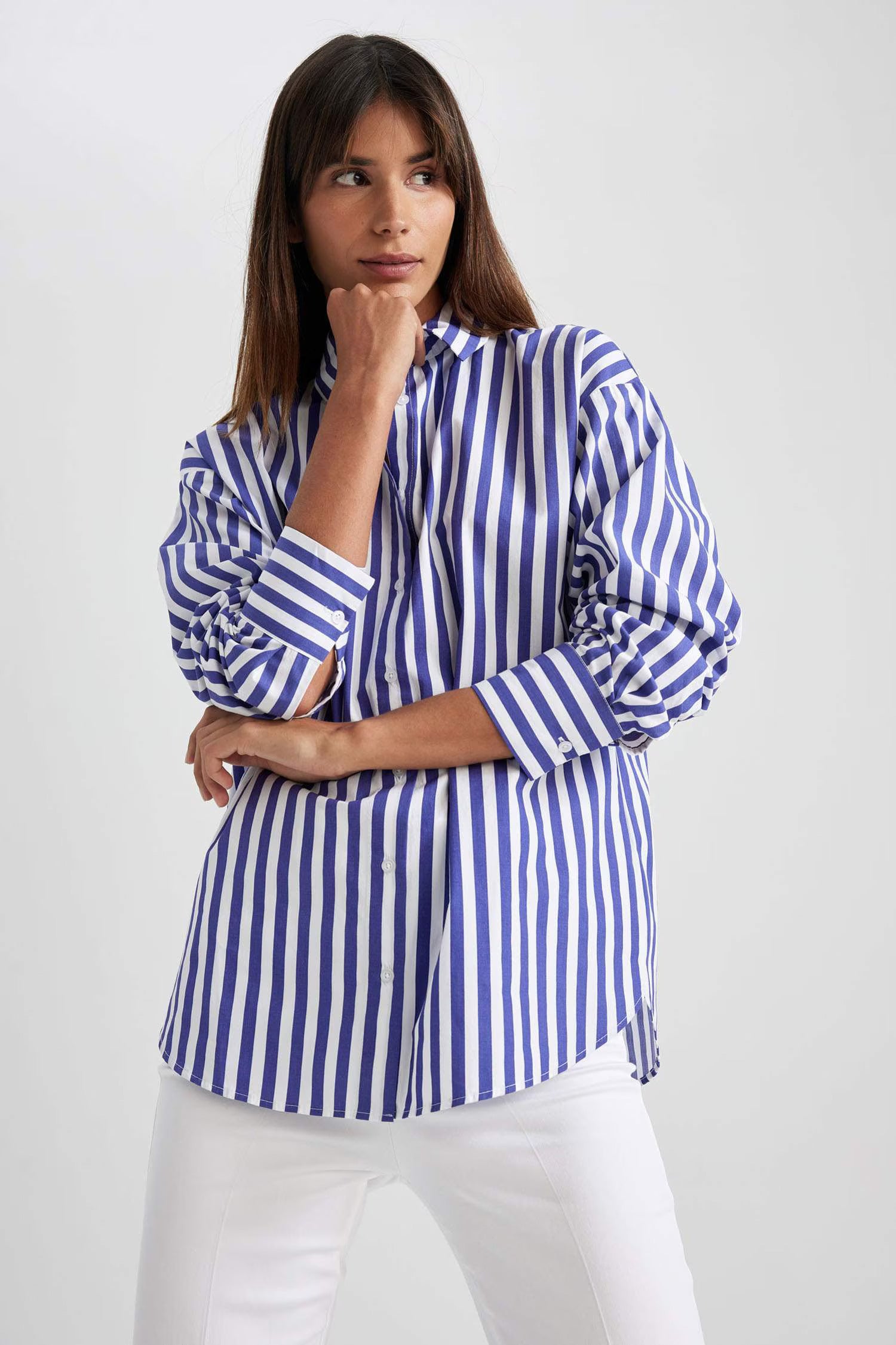D600 Oversized Stripe Shirt