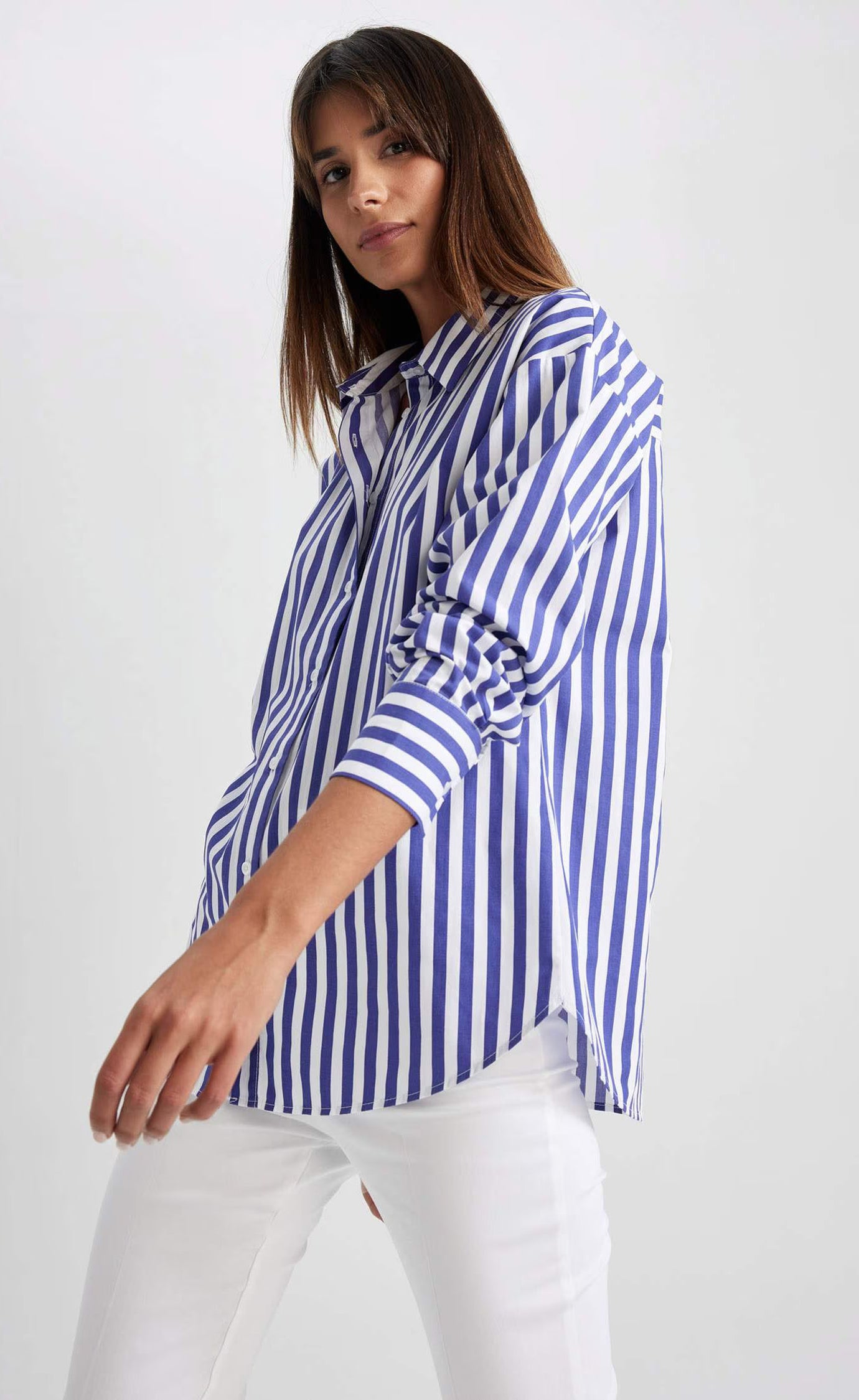 D600 Oversized Stripe Shirt
