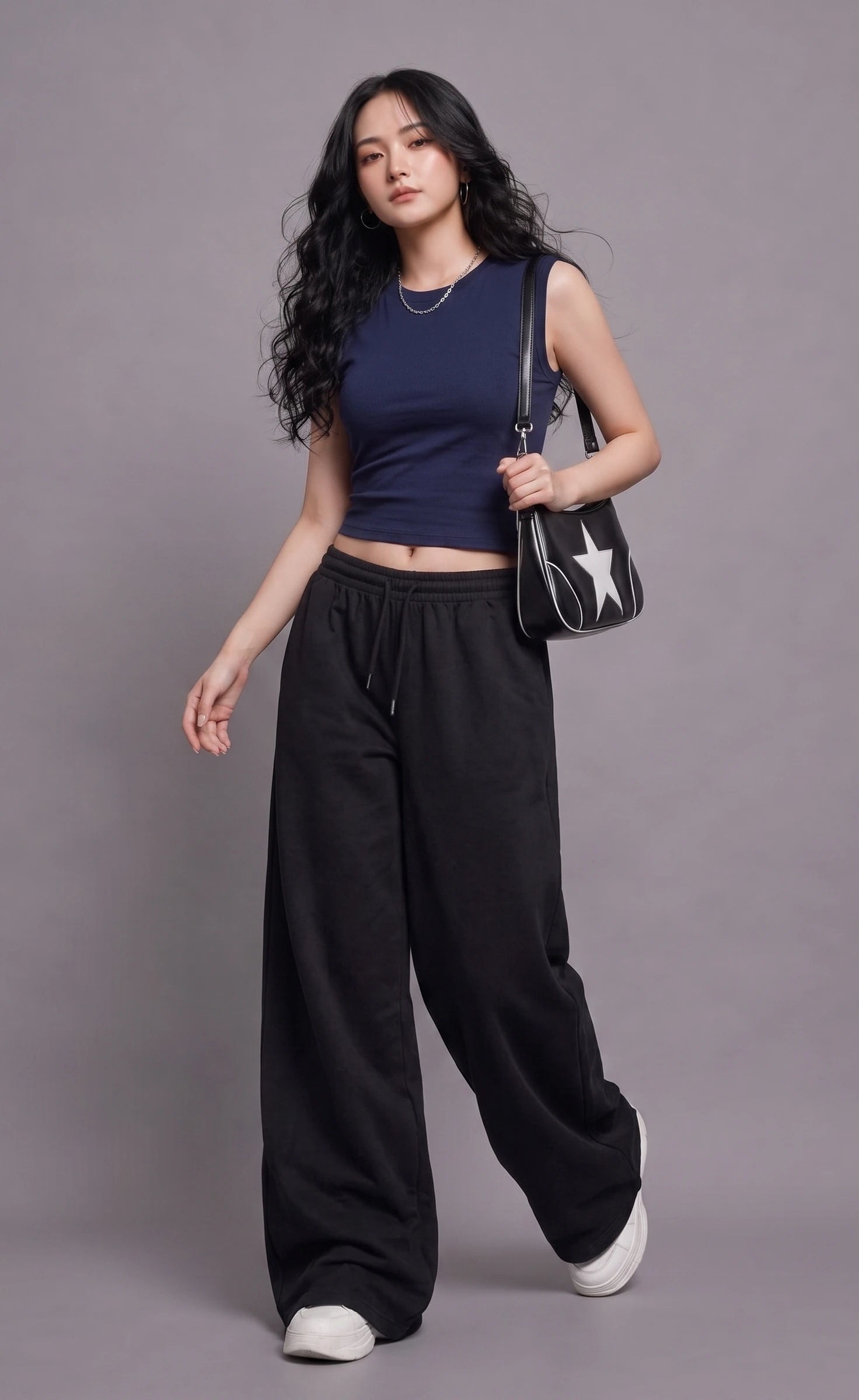 Essential Co-Ord Set | Blue & Black