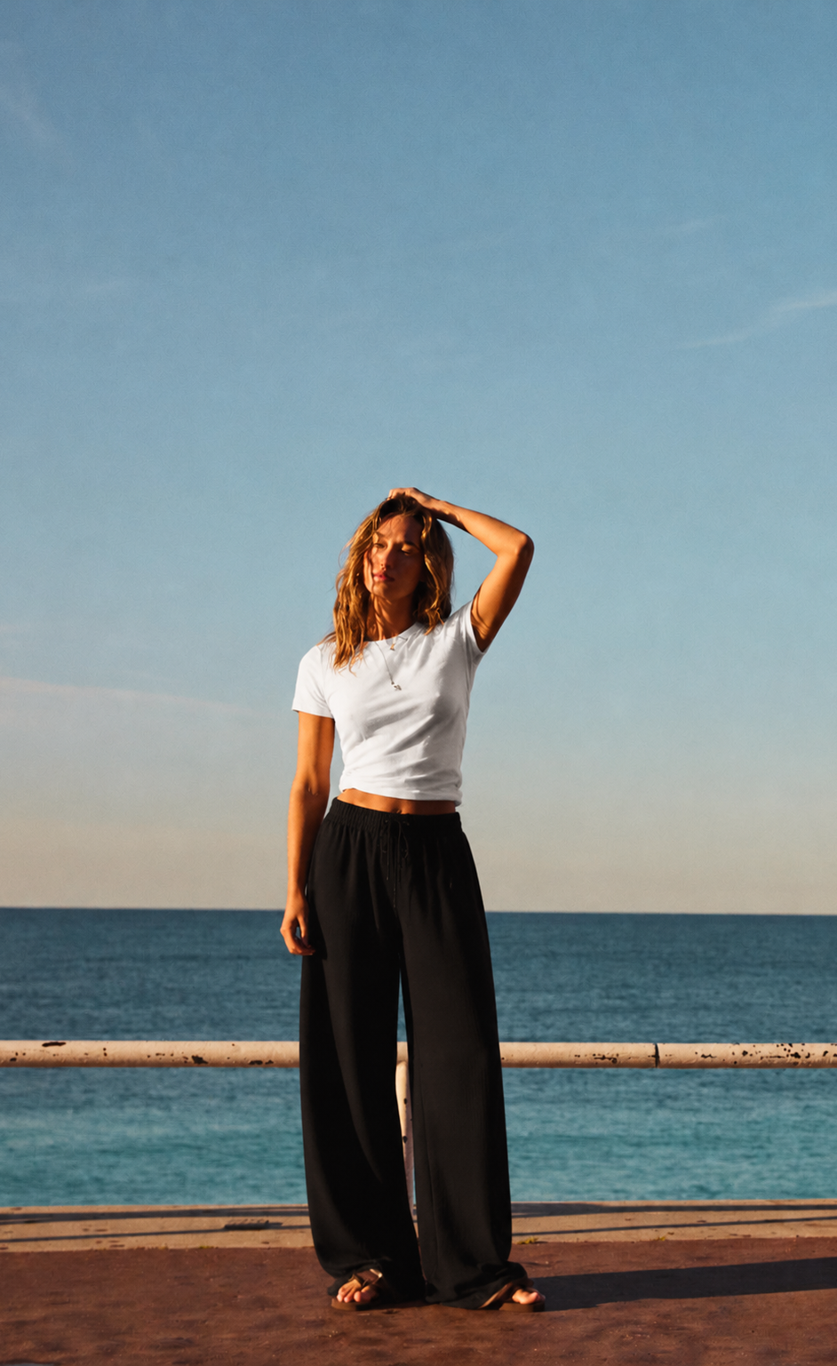 Wide-Leg Lounge Trouser | Black