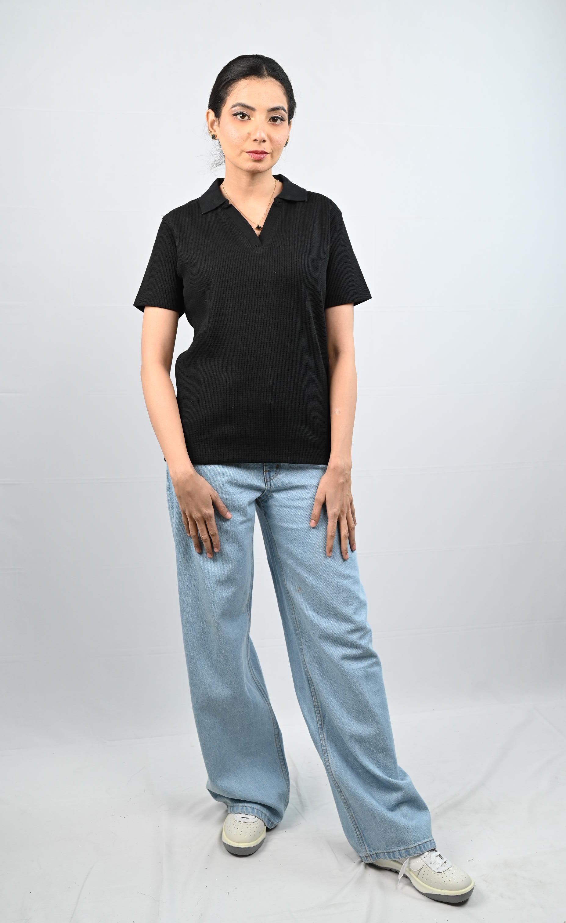 D600 High-Waisted Wide-Leg Jeans | Light Blue