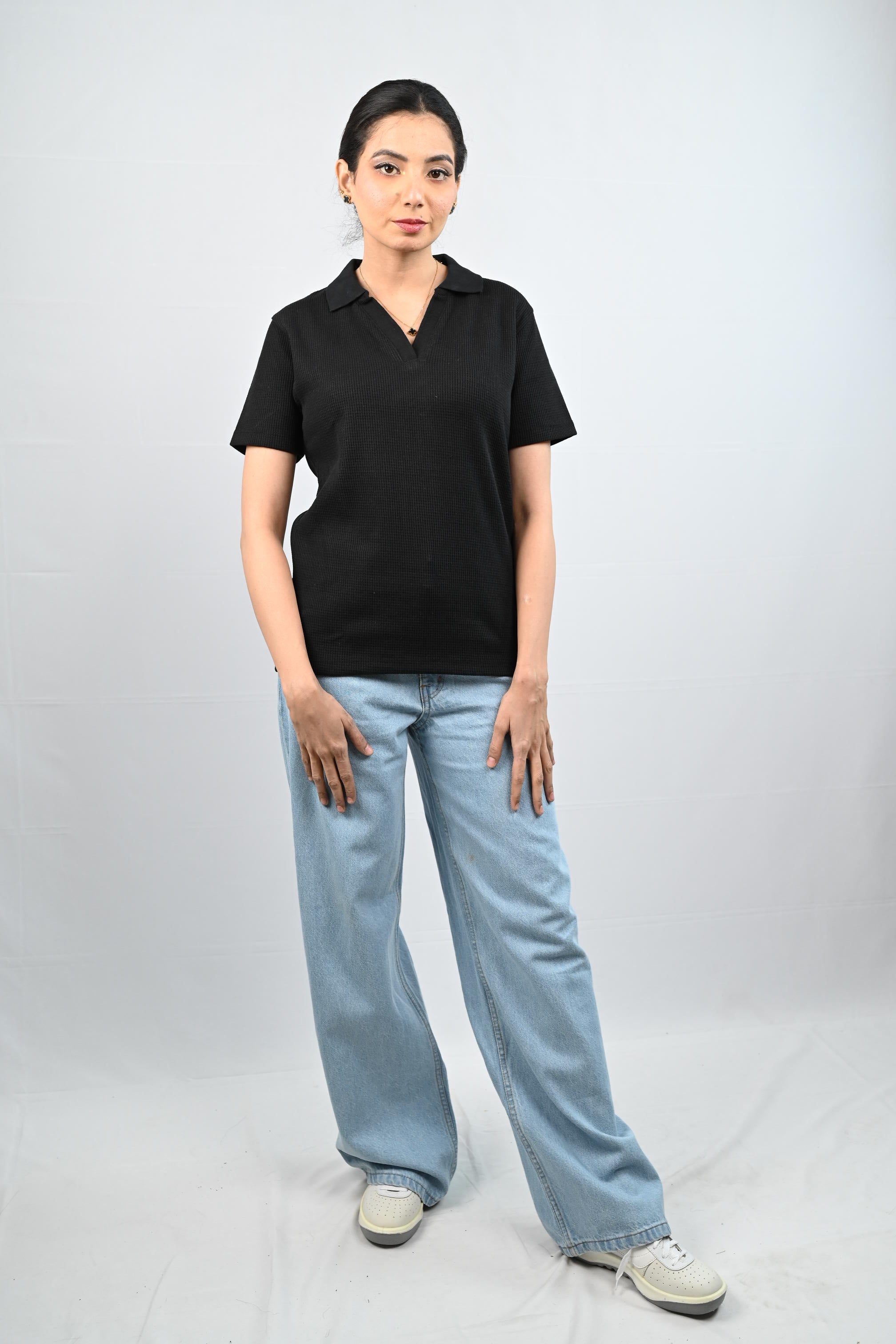 D600 High-Waisted Wide-Leg Jeans | Light Blue