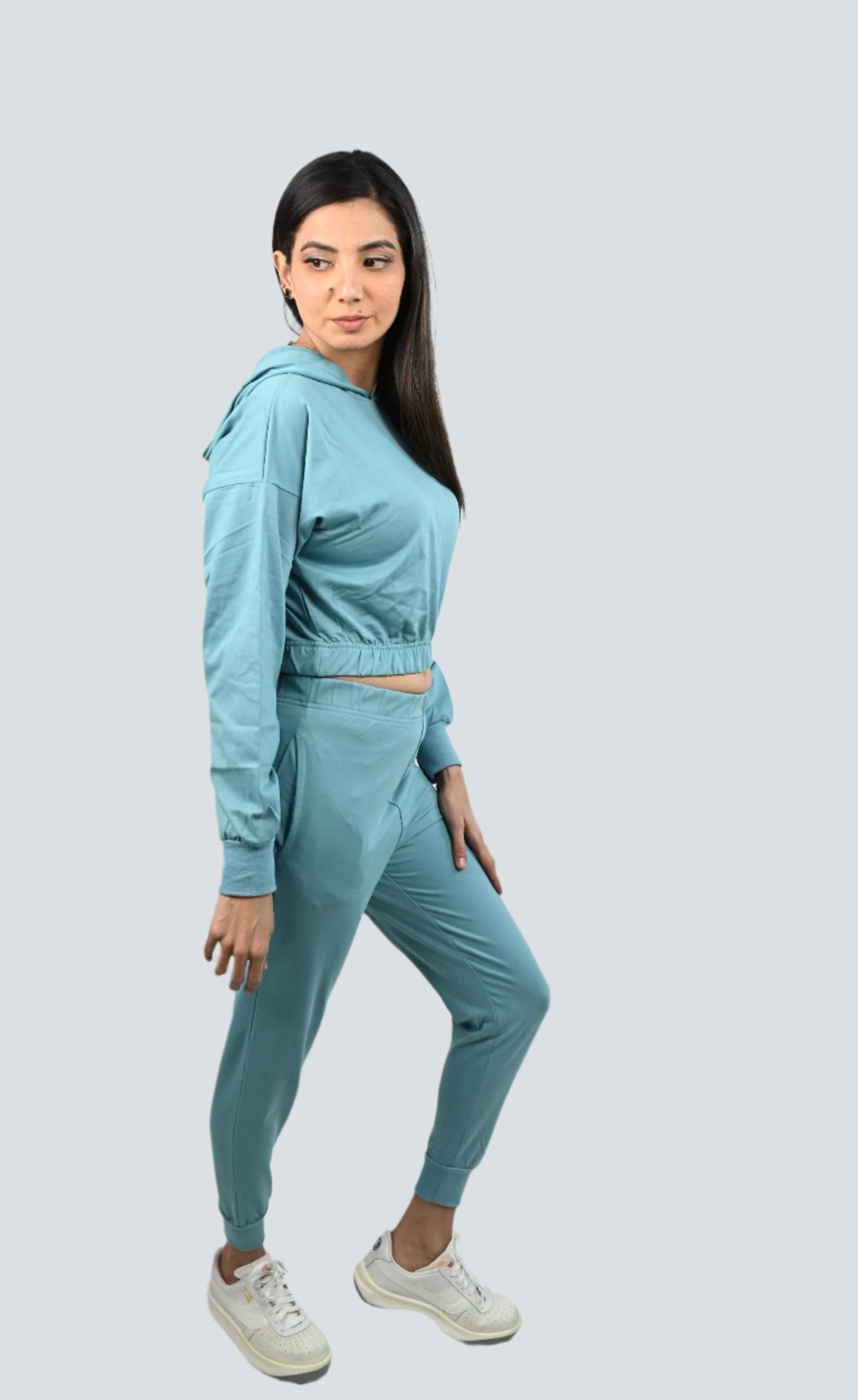 Side Pocket Sweatpant - Turquoise