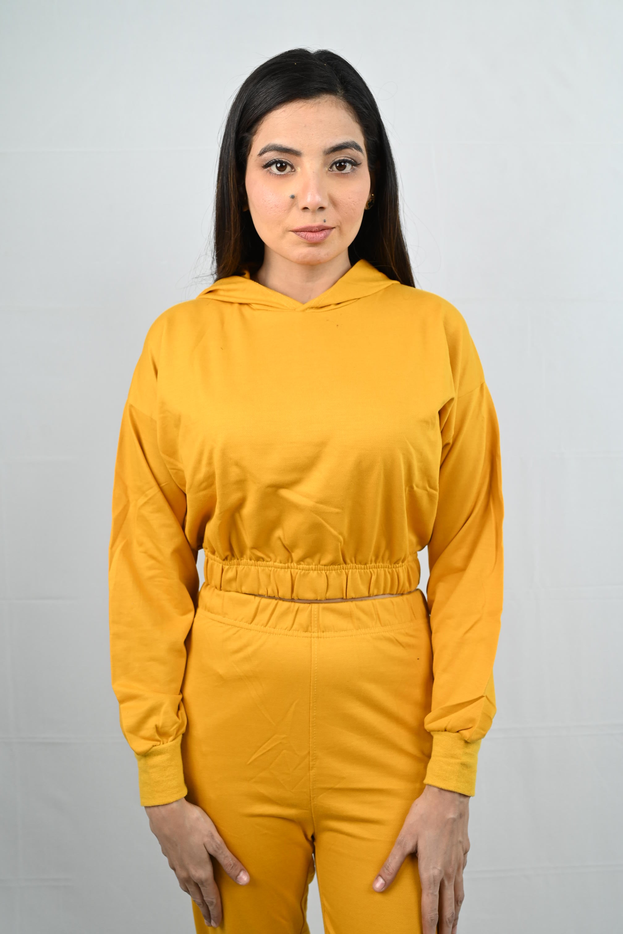 Oversized Hoodie Co-Ord Set - Yellow