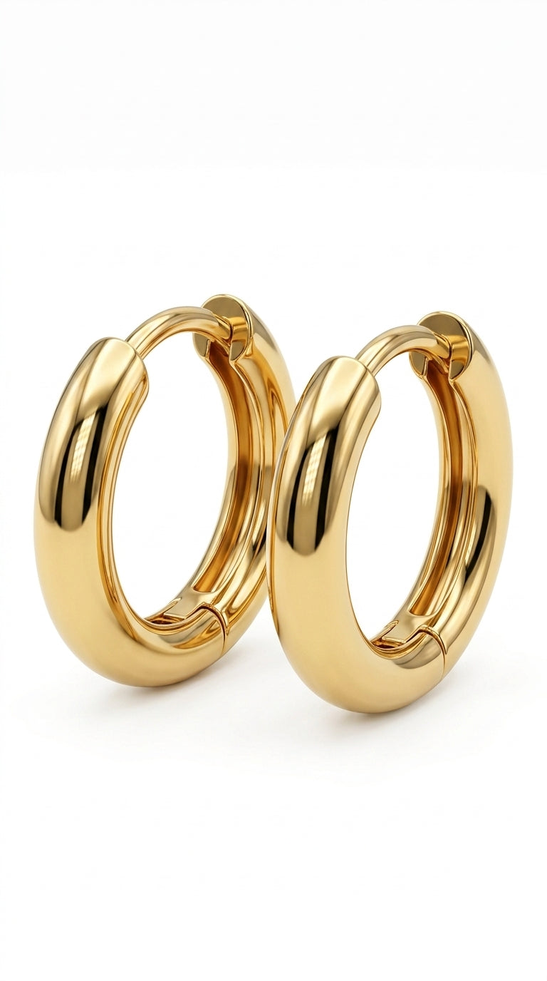 Luxe Gold Hoop Earrings