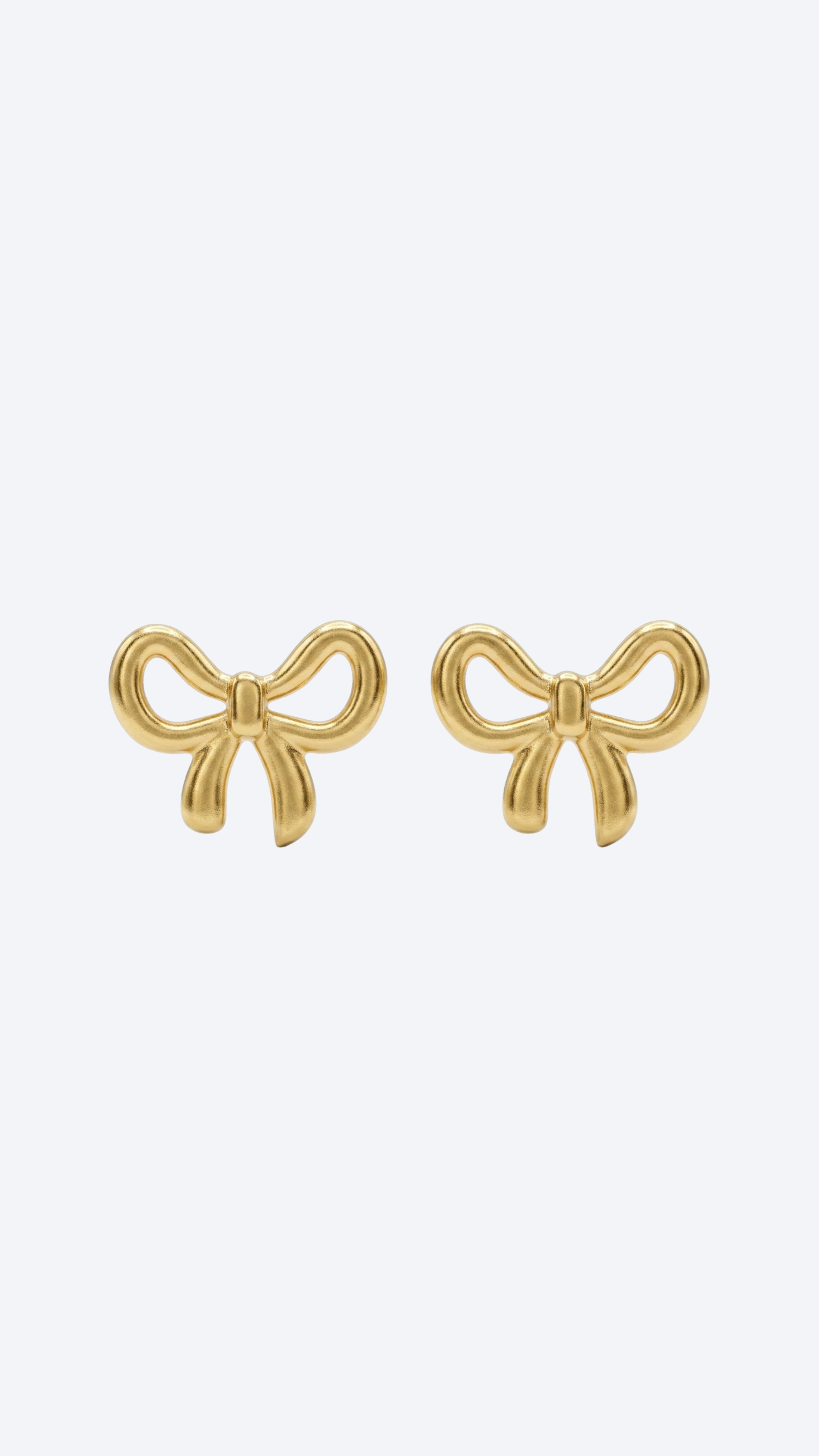 Bow Stainless Steel Earrings