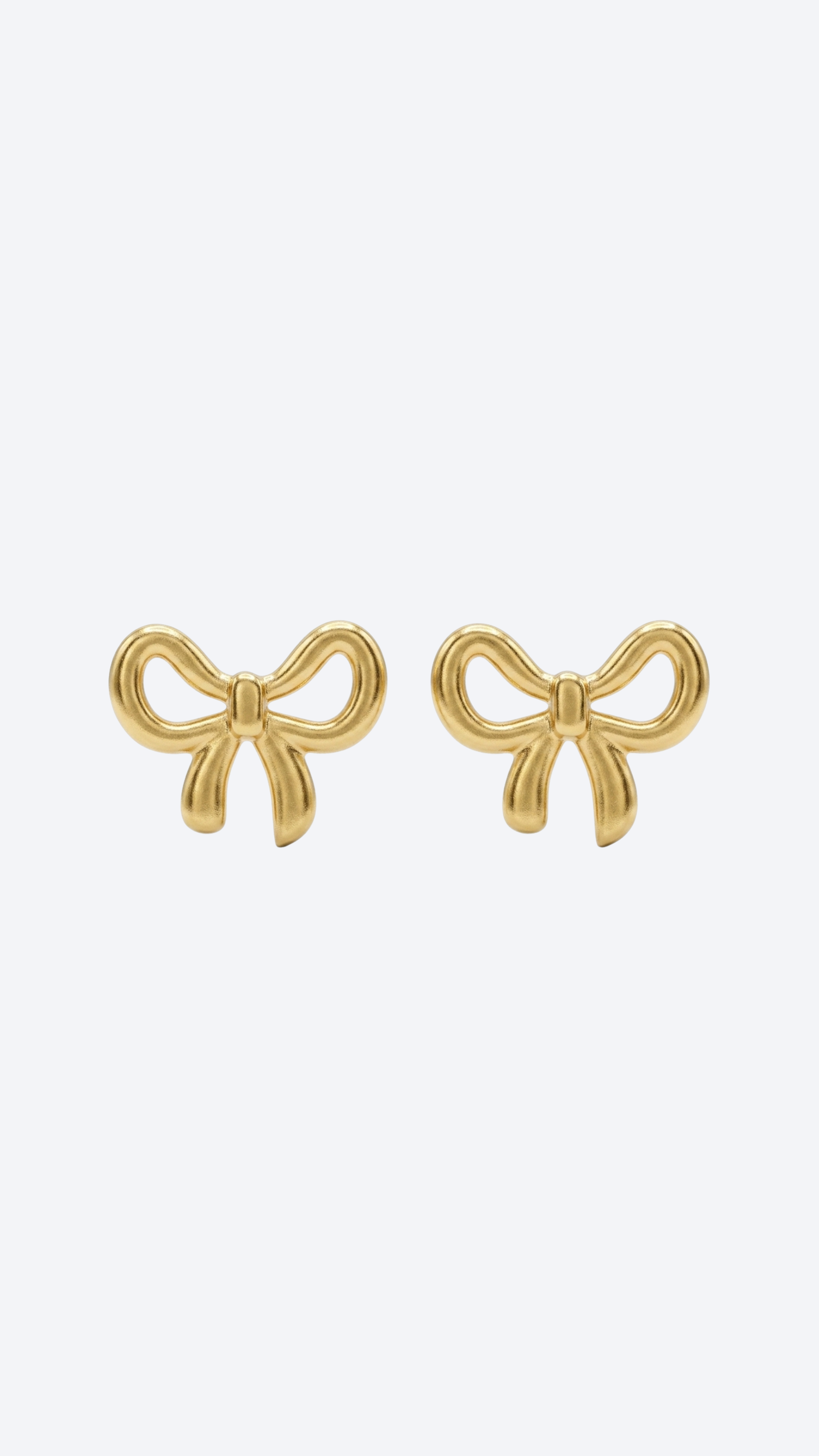 Bow Stainless Steel Earrings
