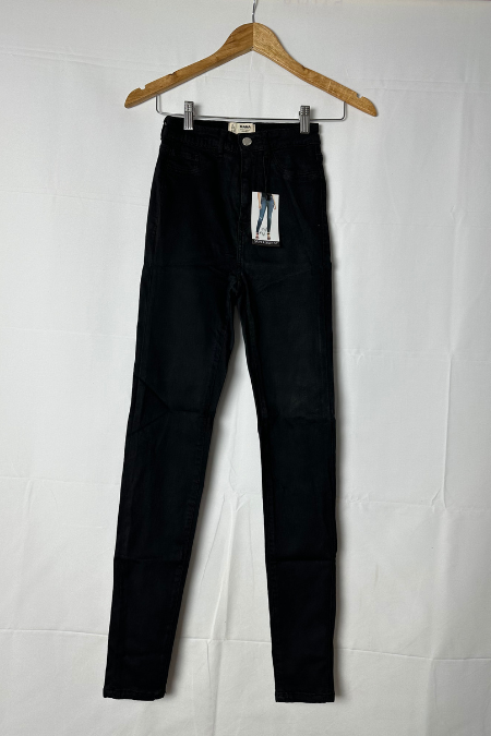 High Waisted Black Skinny Jeans