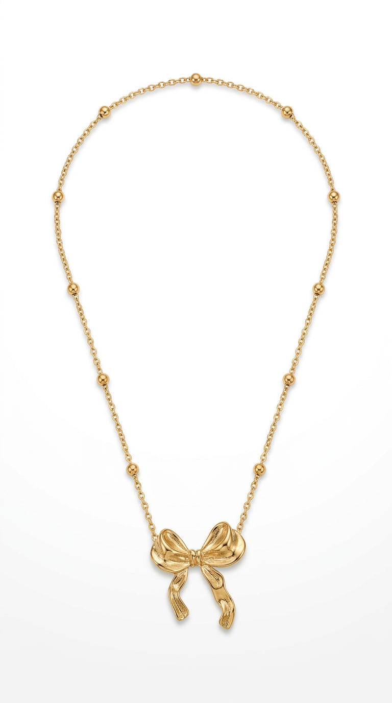 Ribbon Stainless Steel Necklace