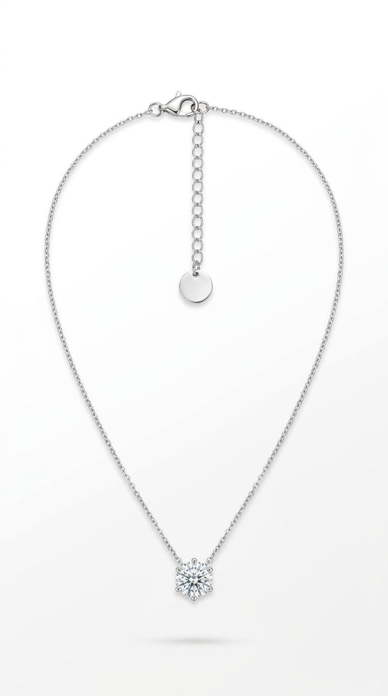 Aurielle Crystal Stainless Steel Necklace