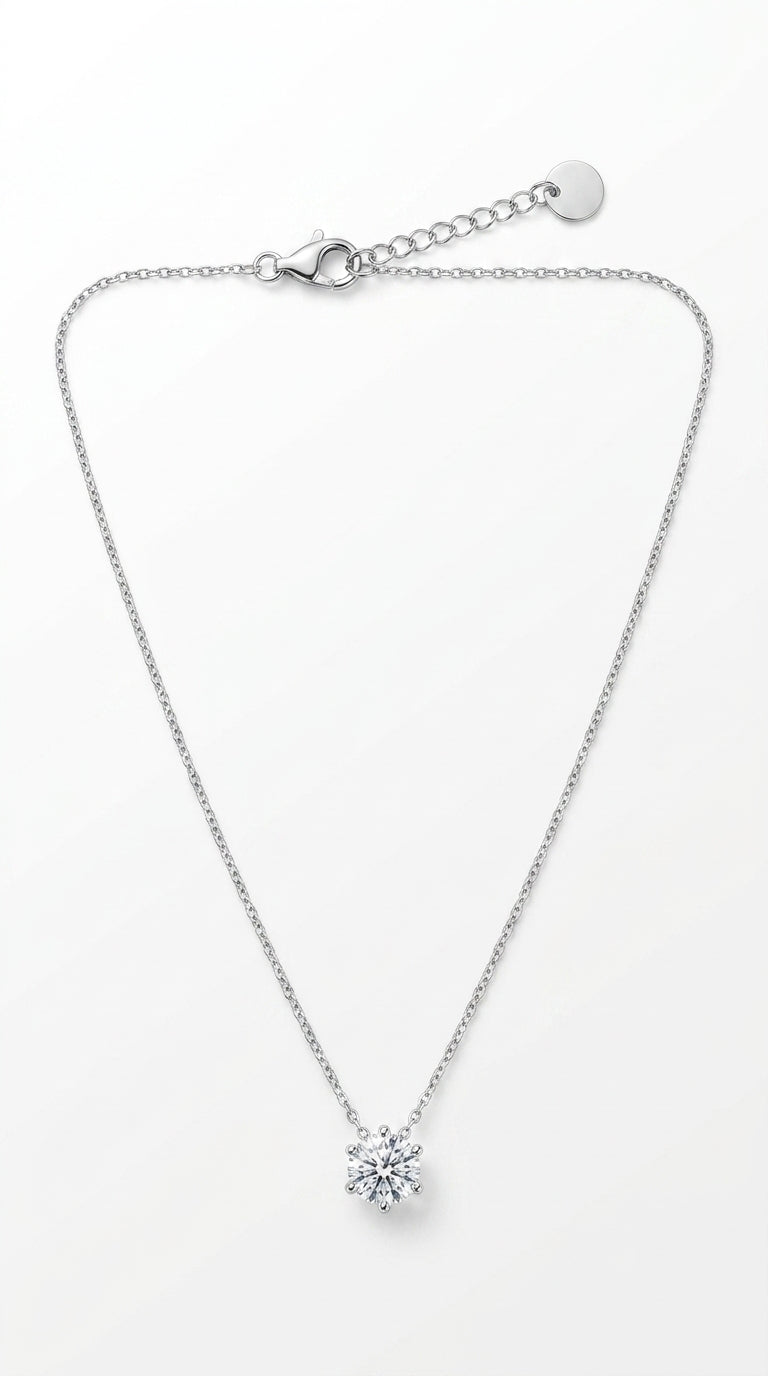 Aurielle Crystal Stainless Steel Necklace