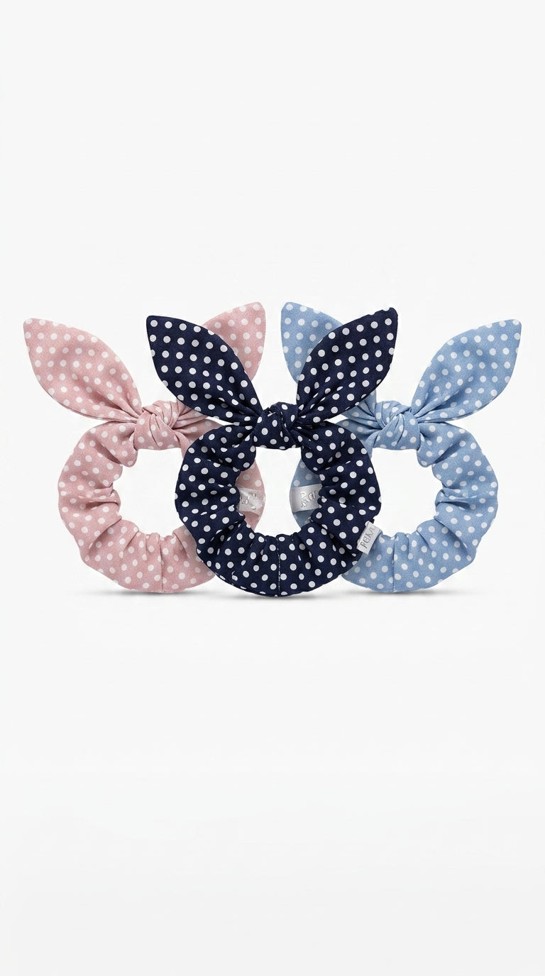 PACK OF 3 Polka Bow