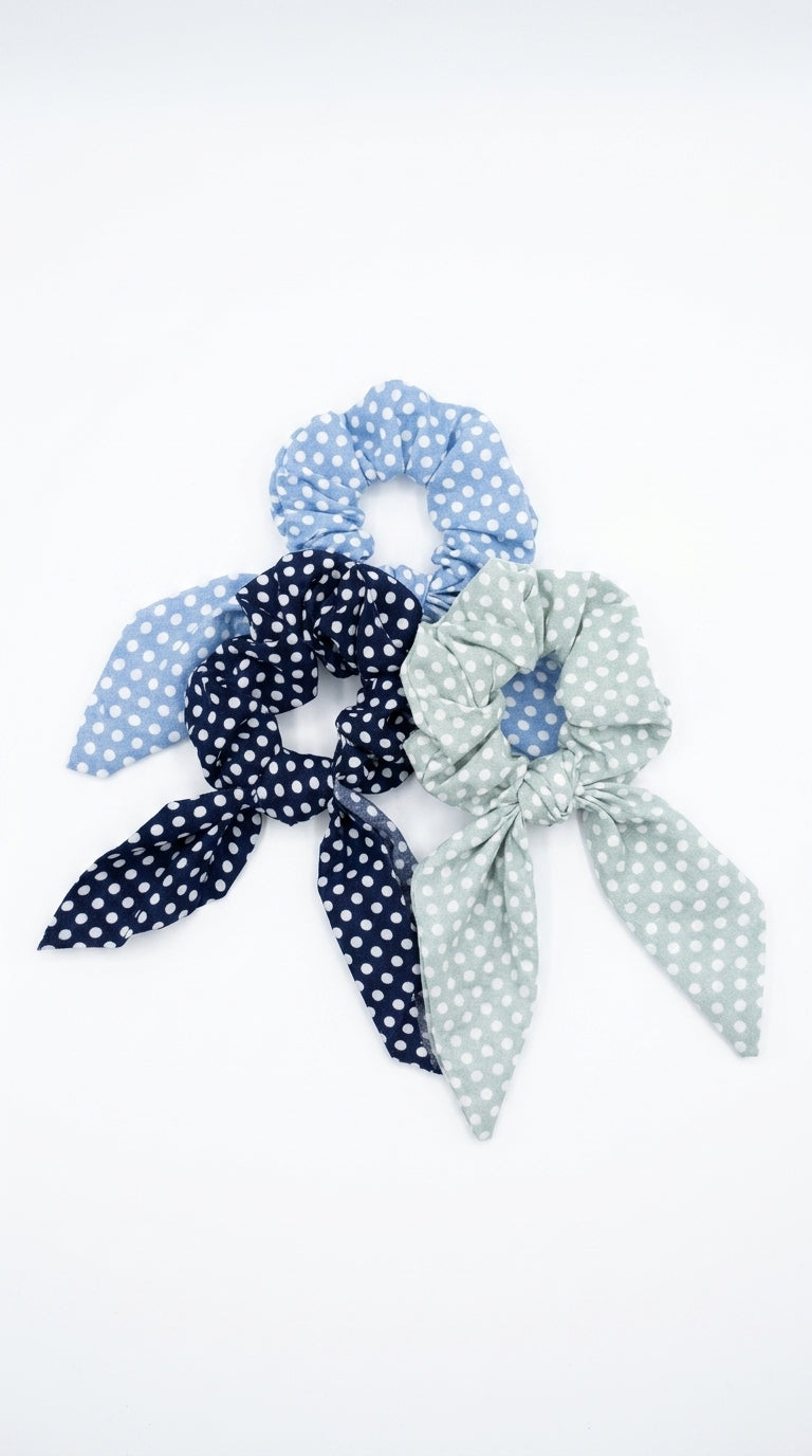 PACK OF 3 Polka Bow
