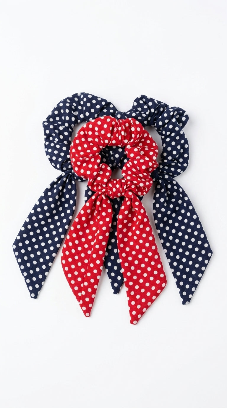 PACK OF 3 Polka Bow