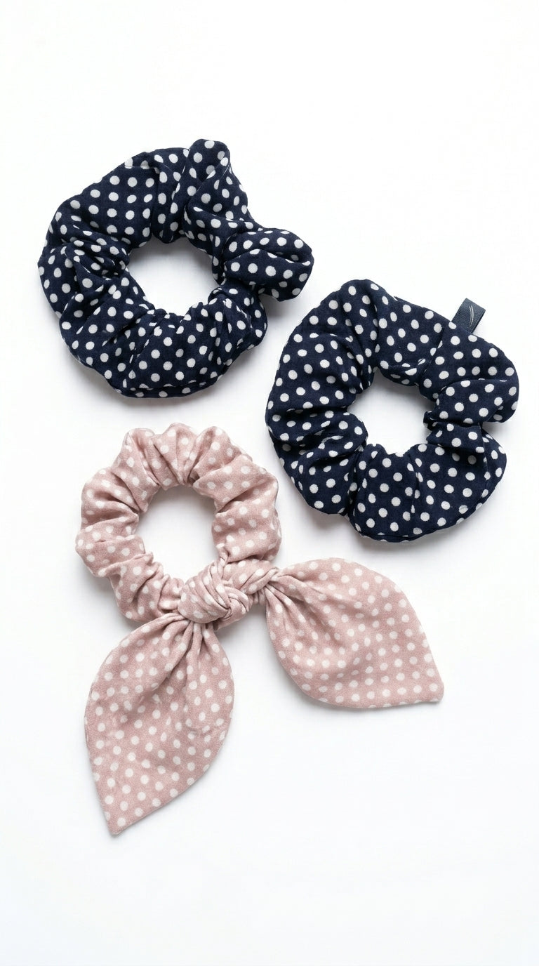 PACK OF 3 Polka Bow