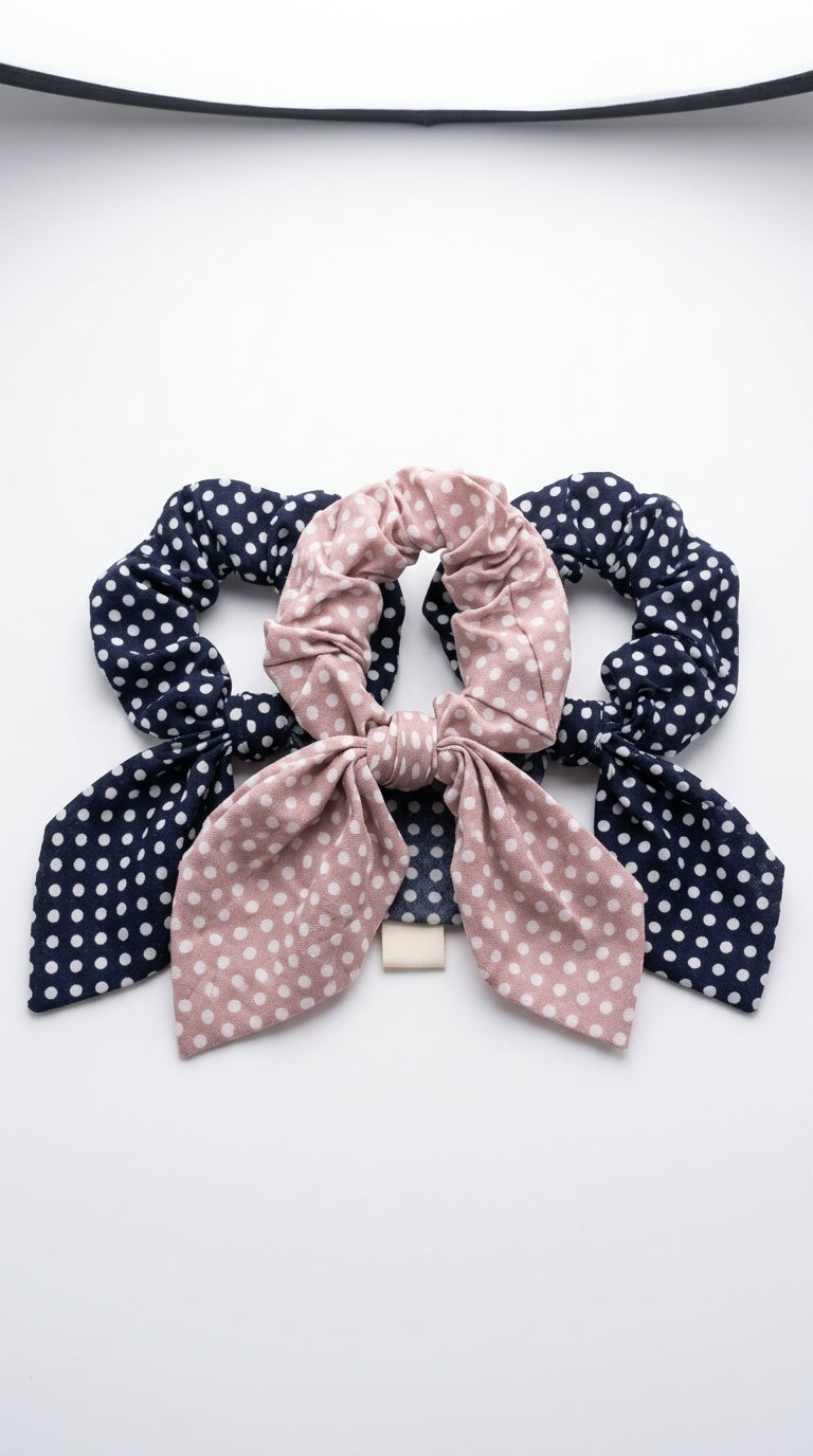 PACK OF 3 Polka Bow