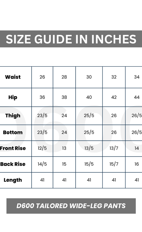 D600 Tailored Wide-Leg Pants - Beige