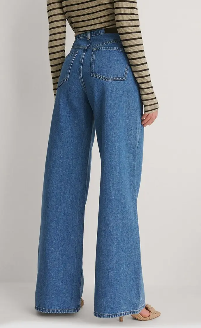 HM Blue Wide Leg Jeans