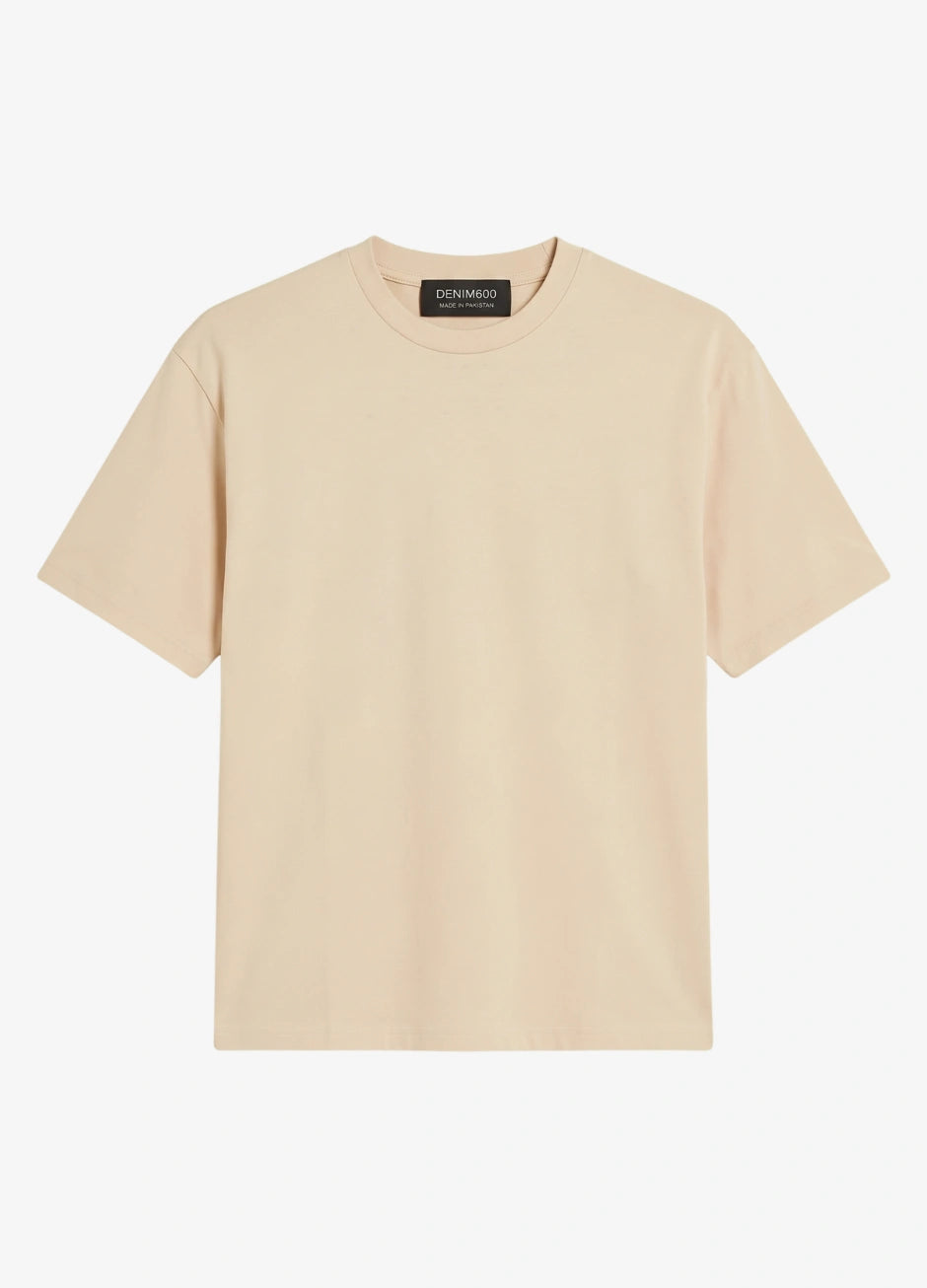 Basic Oversized Tee - Beige