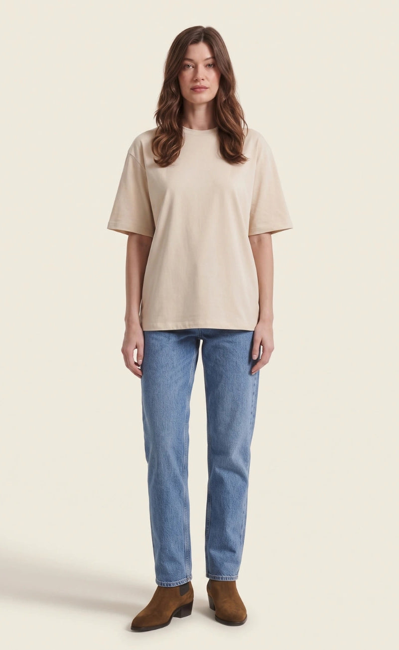 Basic Oversized Tee - Beige