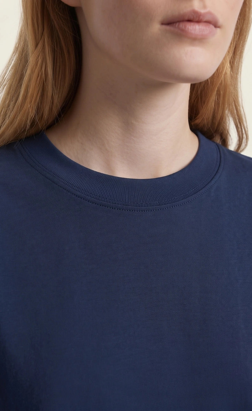 Basic Oversized Tee - Navy Blue