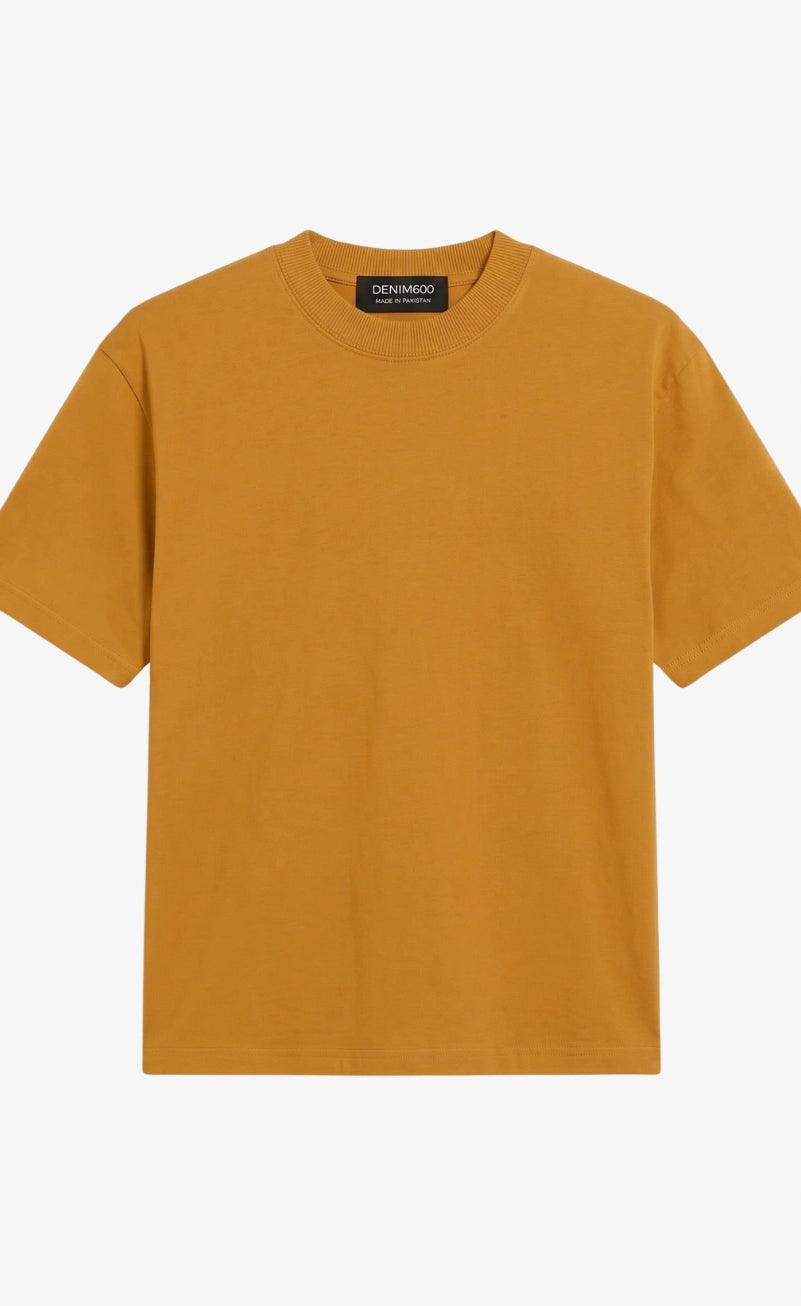 Basic Oversized Tee - Musturd