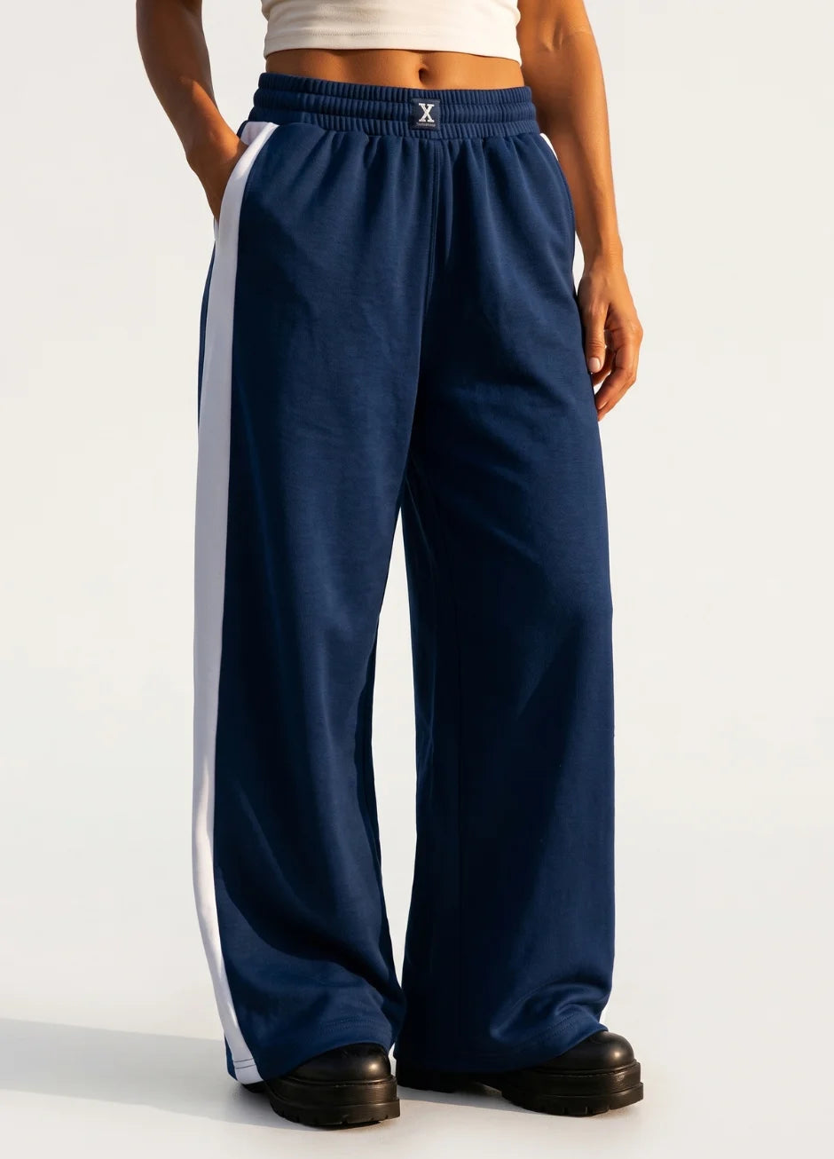 WIDE LEG STRIPE TROUSER