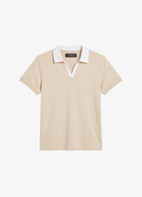 CONTRAST COLLAR POLO TEE