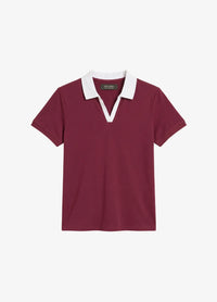 CONTRAST COLLAR POLO TEE
