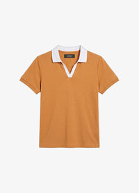 CONTRAST COLLAR POLO TEE
