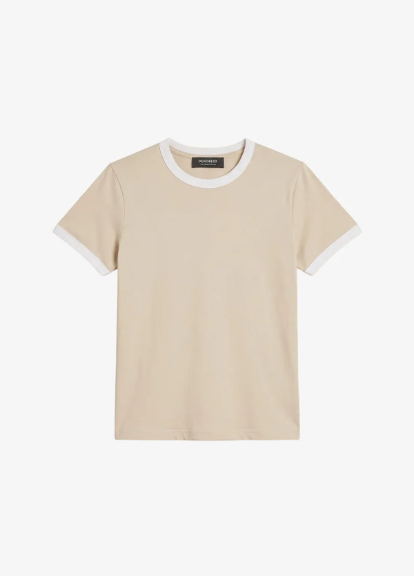 CONTRAST SLIM FIT TRIM TEE