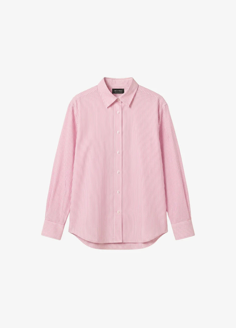 D600 Oversized Essentials Stripe Shirt