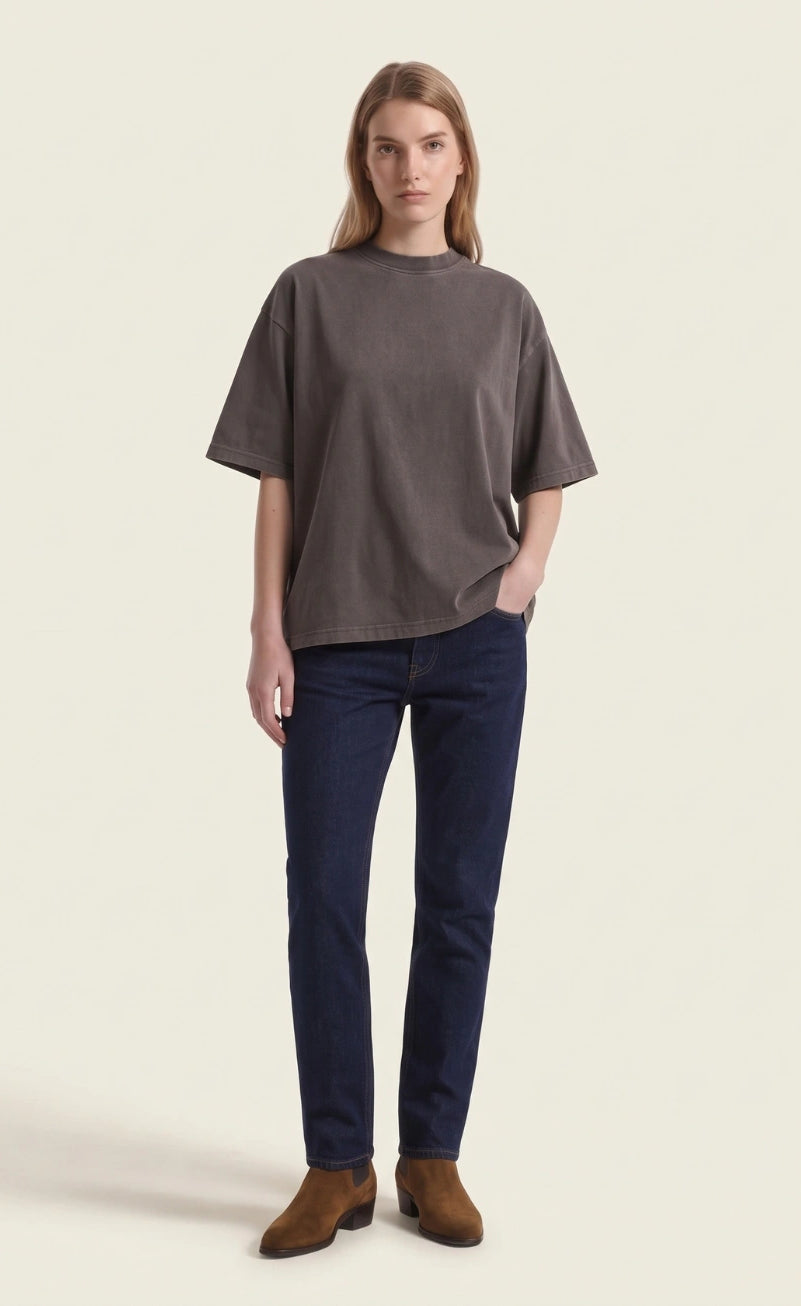 Basic Oversized Tee - Brown