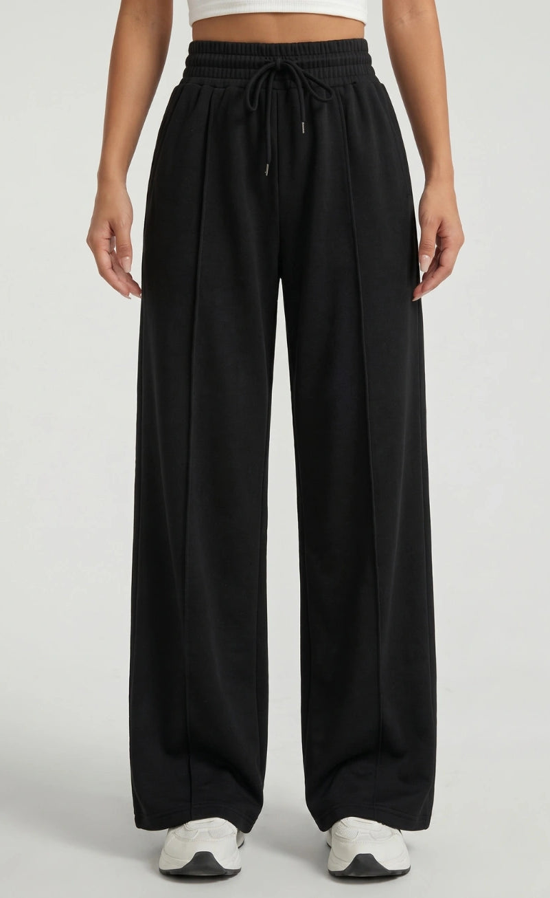 Wide Leg High-Waist Sweatpant