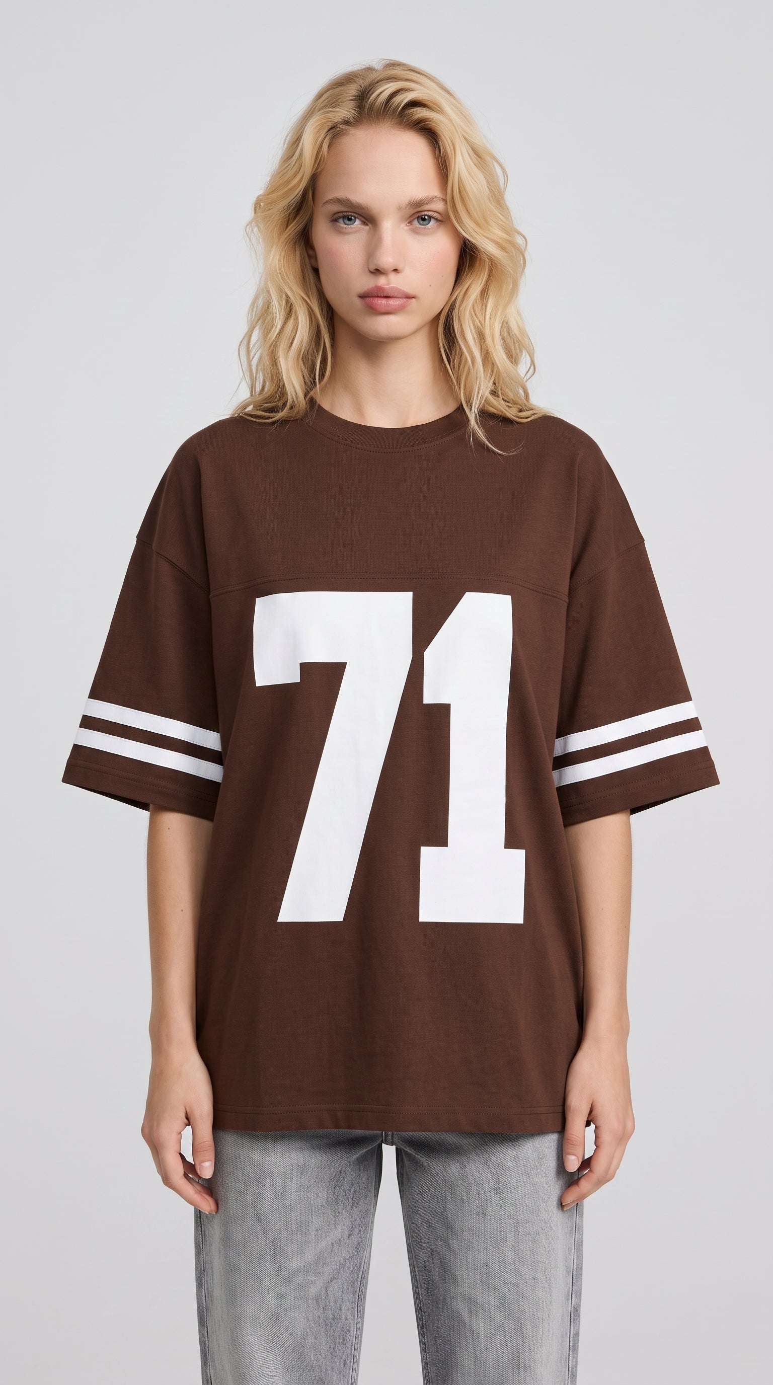 Athletic 71 Oversized Tee | Brown